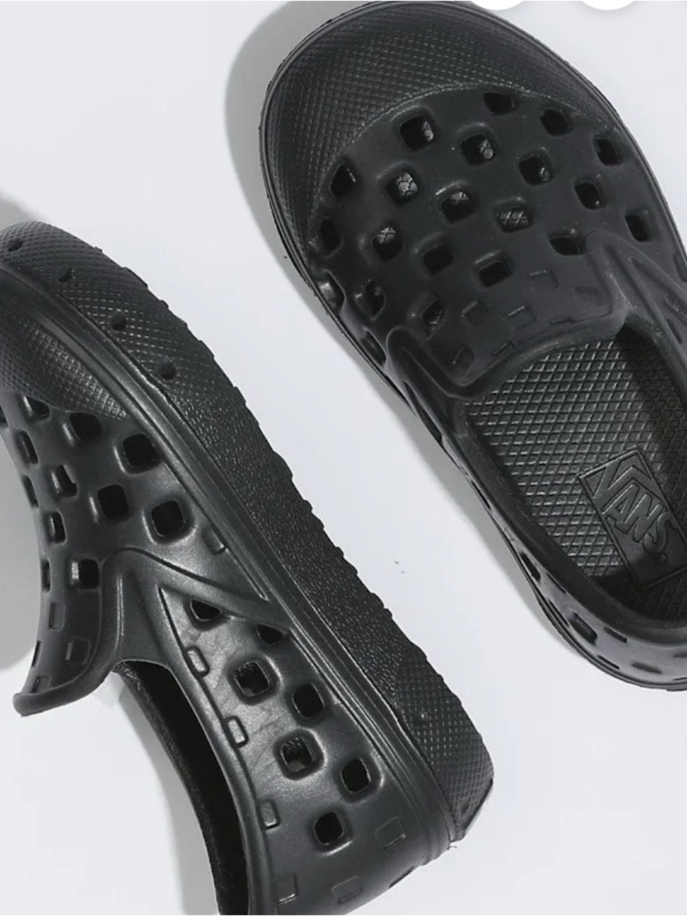 Vans Black Ventilated Slip-On Clog Sandals